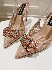 dolce & gabbana heels beige 10cm - 3