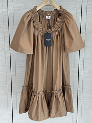YSL Loose-fitting dress brown - 6