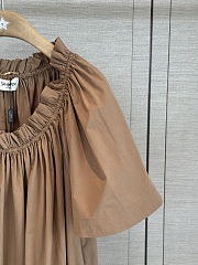 YSL Loose-fitting dress brown - 3