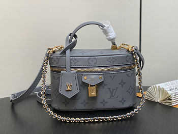 Louis Vuitton M3A372 Vanity Chain Pouch gray size 19 x 11.5 x 6.5cm