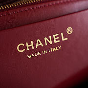 Chanel flap bag Patchwork of suede calfskin & gold-tone metal size 25cm - 3