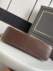 Chanel Flap Bag Patinated Lambskin & Gold dark brown size 25.5x16x7cm - 6