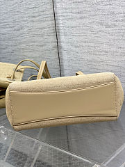 Dior shopping bag beige color size 27x19x13.5cm - 3