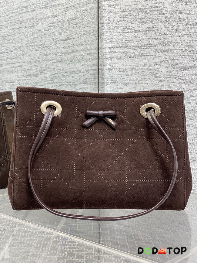 Dior shopping bag Dark brown size 27x19x13.5cm - 1