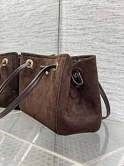 Dior shopping bag Dark brown size 27x19x13.5cm - 6