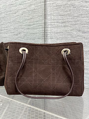 Dior shopping bag Dark brown size 27x19x13.5cm - 5