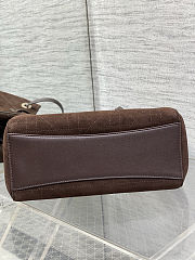 Dior shopping bag Dark brown size 27x19x13.5cm - 4