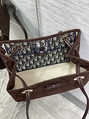 Dior shopping bag Dark brown size 27x19x13.5cm - 3