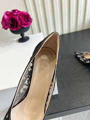 Dior Adiorable Pump Black Dior Oblique Embroidered Mesh 8cm - 3