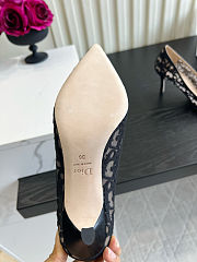 Dior Adiorable Pump Black Dior Oblique Embroidered Mesh 8cm - 2