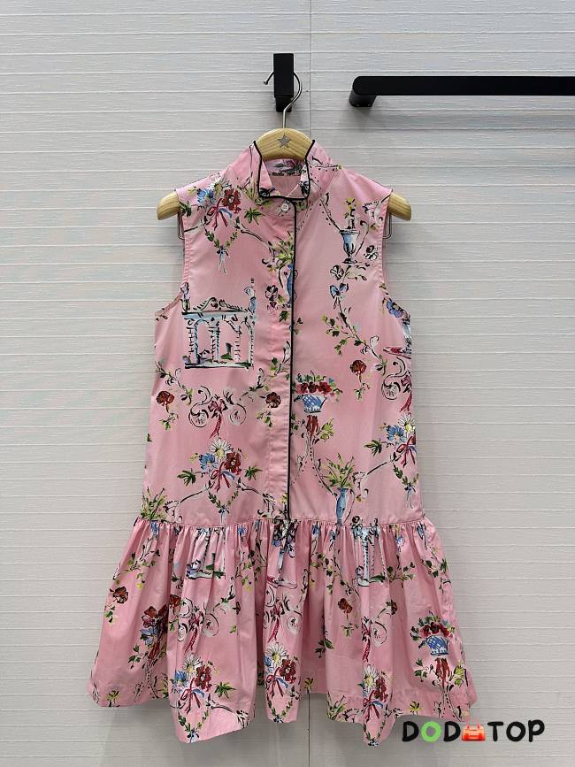 Dior Dioriviera Short Flared Dress pink - 1