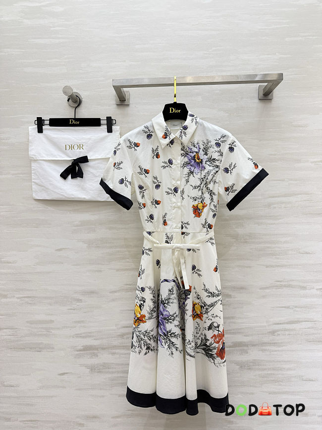 Dior Mid-Length Belted Shirtdress - 1