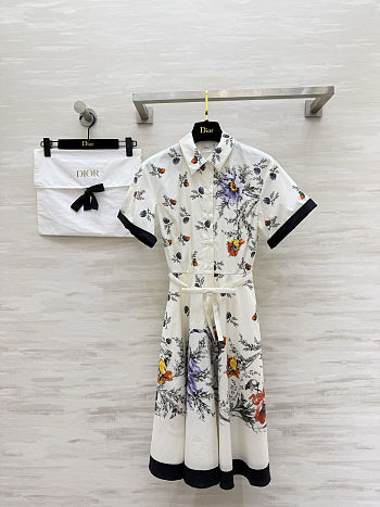 Dior Mid-Length Belted Shirtdress