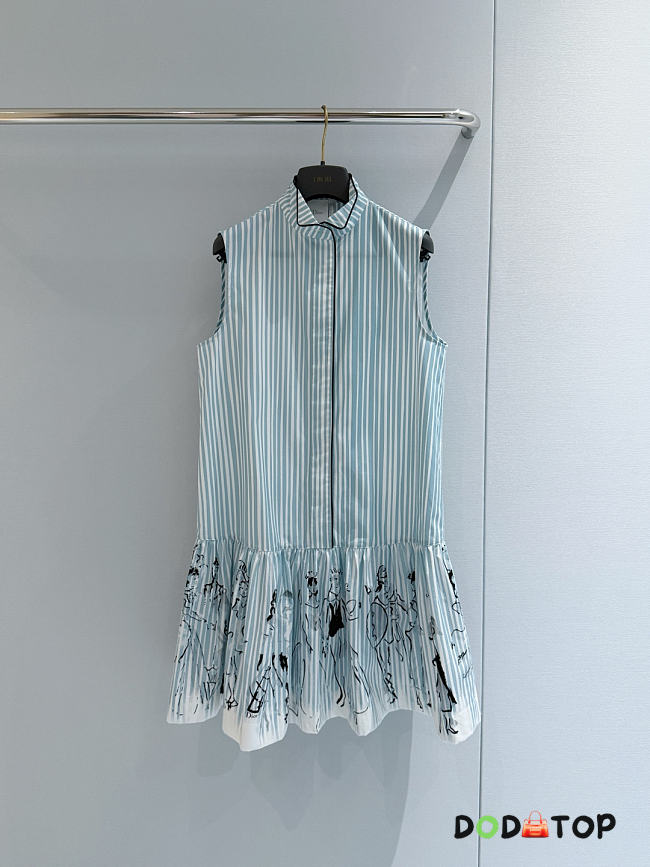 Dior Dioriviera Short Flared Dress blue  - 1