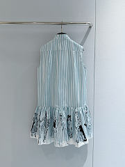 Dior Dioriviera Short Flared Dress blue  - 6