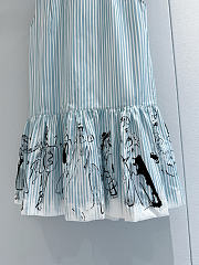 Dior Dioriviera Short Flared Dress blue  - 4