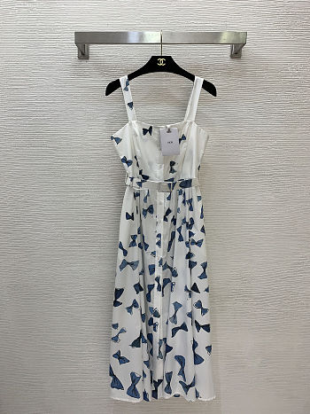 Dior Dioriviera Mid-Length Belted Dress