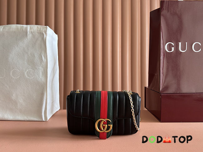 Gucci Jetset GG Marmont black shoulder bag size 20cm - 1