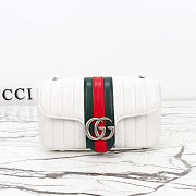 Gucci Jetset GG Marmont white shoulder bag size 20cm  - 4