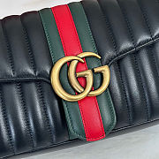 Gucci Jetset GG Marmont medium shoulder black bag size 26x15x7cm  - 5
