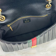 Gucci Jetset GG Marmont medium shoulder black bag size 26x15x7cm  - 3