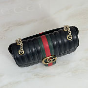 Gucci Jetset GG Marmont medium shoulder black bag size 26x15x7cm  - 2