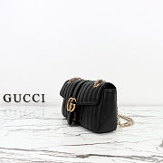 Gucci Jetset GG Marmont medium shoulder black bag size 26x15x7cm - 01 - 6
