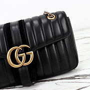 Gucci Jetset GG Marmont medium shoulder black bag size 26x15x7cm - 01 - 3