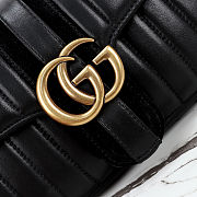 Gucci Jetset GG Marmont medium shoulder black bag size 26x15x7cm - 01 - 2