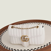 Gucci Jetset GG Marmont medium shoulder white bag size 26x15x7cm - 01 - 1