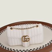 Gucci Jetset GG Marmont medium shoulder white bag size 26x15x7cm - 01 - 2