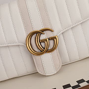 Gucci Jetset GG Marmont medium shoulder white bag size 26x15x7cm - 01 - 6