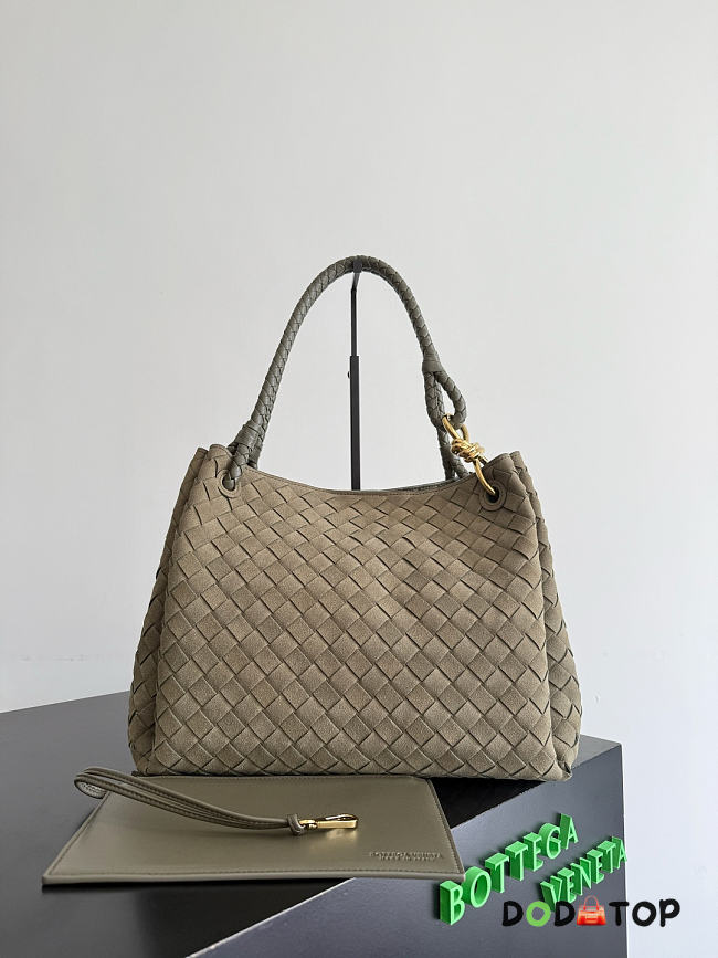 Bottega Veneta Andiamo Parachute bag Suede size 30x26x20cm  - 1