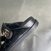 Gucci Women's Black Double G Sandals - 4