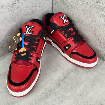 LV Trainer Sneaker red