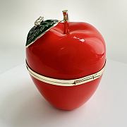 Chanel Apple Minaudiere Metal Enamel Red Green & Golden size 16x10x10cm - 6