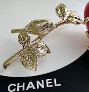 Chanel Apple Minaudiere Metal Enamel Red Green & Golden size 16x10x10cm - 4