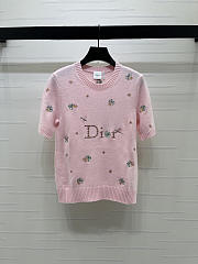 Dior Short-sleeved sweater pink  - 1