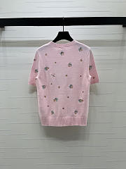 Dior Short-sleeved sweater pink  - 2