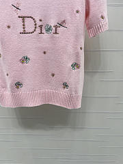 Dior Short-sleeved sweater pink  - 3