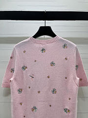 Dior Short-sleeved sweater pink  - 5