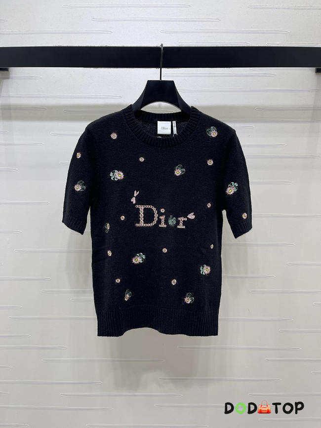 Dior Short-sleeved sweater black - 1