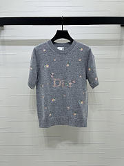 Dior Short-sleeved sweater gray - 1