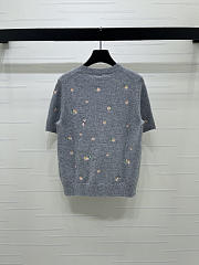 Dior Short-sleeved sweater gray - 6