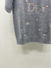 Dior Short-sleeved sweater gray - 5