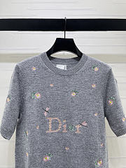 Dior Short-sleeved sweater gray - 2