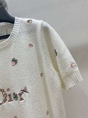 Dior Short-sleeved sweater white - 5