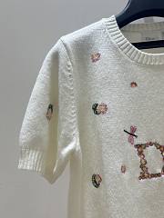Dior Short-sleeved sweater white - 4