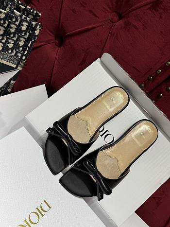 Dior Bow Slide black