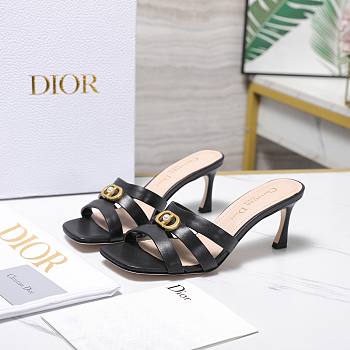Dior Dway Slide black heels 6.5cm